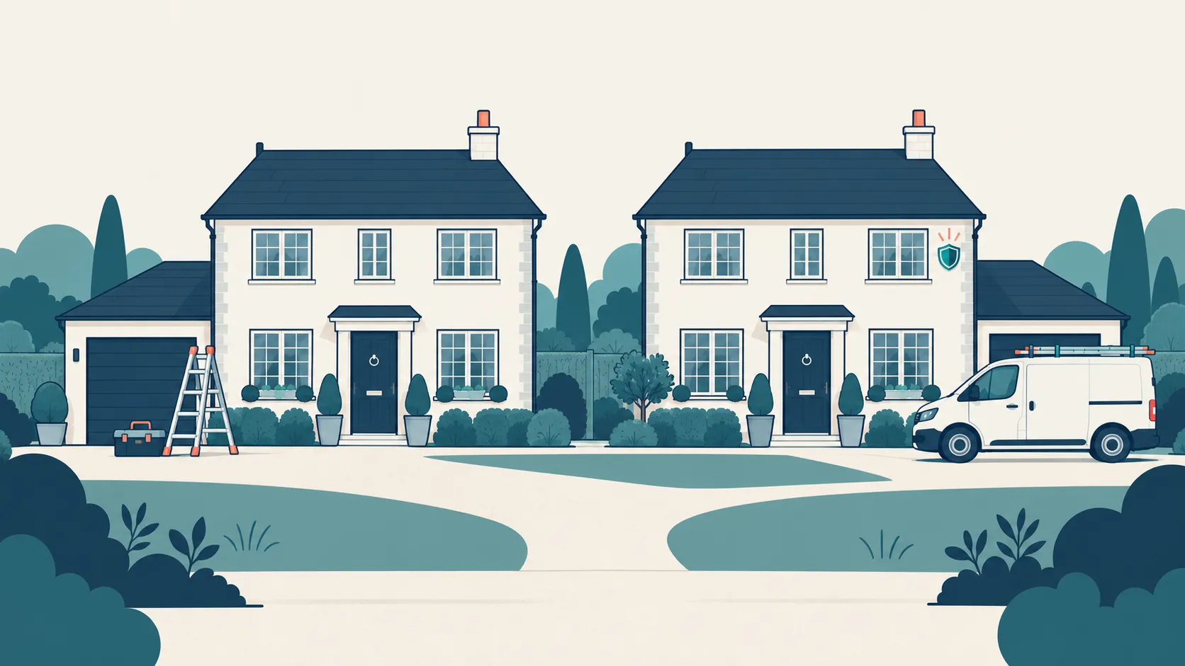 Illustration comparing DIY website maintenance with managed maintenance.